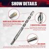 Rotary Hammer & Chisels Masonry Drill Bit Set 17 Pcs SDS Plus Drill Bits Set Fit for Drill Grooves in Concrete; Brick; Walls and Cuts